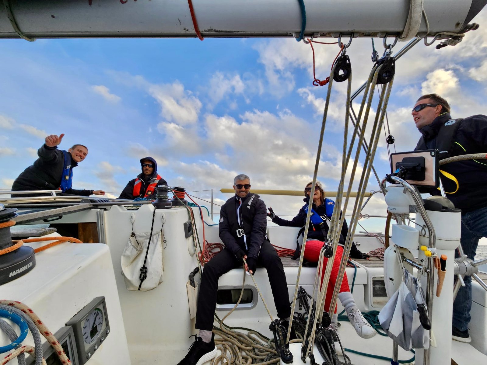 Vue cockpit voilier - formation management expérientielle Sameline